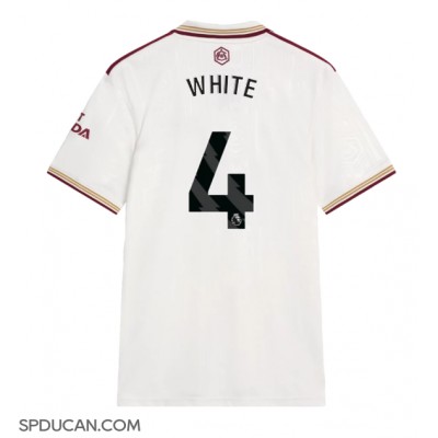 Muški Nogometni Dres Arsenal Ben White #4 Rezervni 2025-26 Kratak Rukav Muški Nogometni Dres Arsenal Ben White #4 Rezervni 2025-26 Kratak Rukav